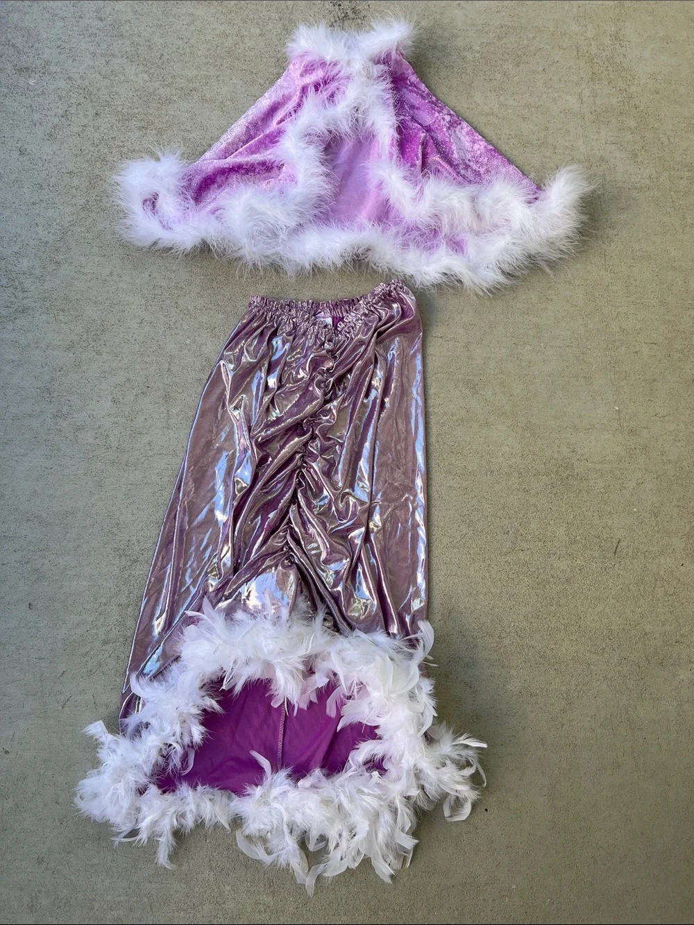 Small Miracles | Lilac Shimmer Princess Cape and Skirt Kids Costume Size 6-8